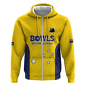 Western Australia Lawn Bowls Custom Zip Hoodie Aussie Minimalist Style - Aussie Hoodie