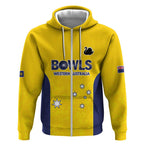 Western Australia Lawn Bowls Custom Zip Hoodie Aussie Minimalist Style - Aussie Hoodie