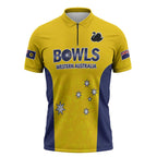 Western Australia Lawn Bowls Custom Zipper Polo Shirt Aussie Minimalist Style - Aussie Hoodie