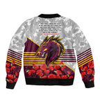 Broncos Rugby ANZAC Day 2024 Bomber Jacket Camouflage Style