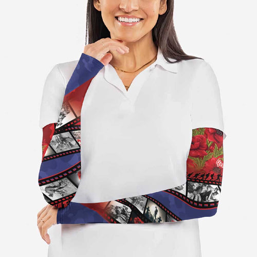 Personalised ANZAC Spirit 1915-2026 Filmstrip Tribute Arm Sleeves Lest We Forget 25 April