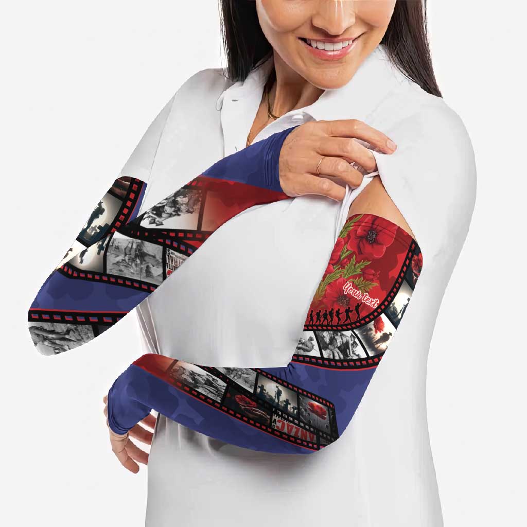 Personalised ANZAC Spirit 1915-2026 Filmstrip Tribute Arm Sleeves Lest We Forget 25 April