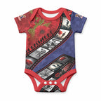 Personalised ANZAC Spirit 1915-2026 Filmstrip Tribute Baby Onesie Lest We Forget 25 April