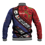 Personalised ANZAC Spirit 1915-2026 Filmstrip Tribute Baseball Jacket Lest We Forget 25 April