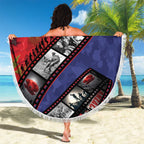 Personalised ANZAC Spirit 1915-2026 Filmstrip Tribute Beach Blanket Lest We Forget 25 April