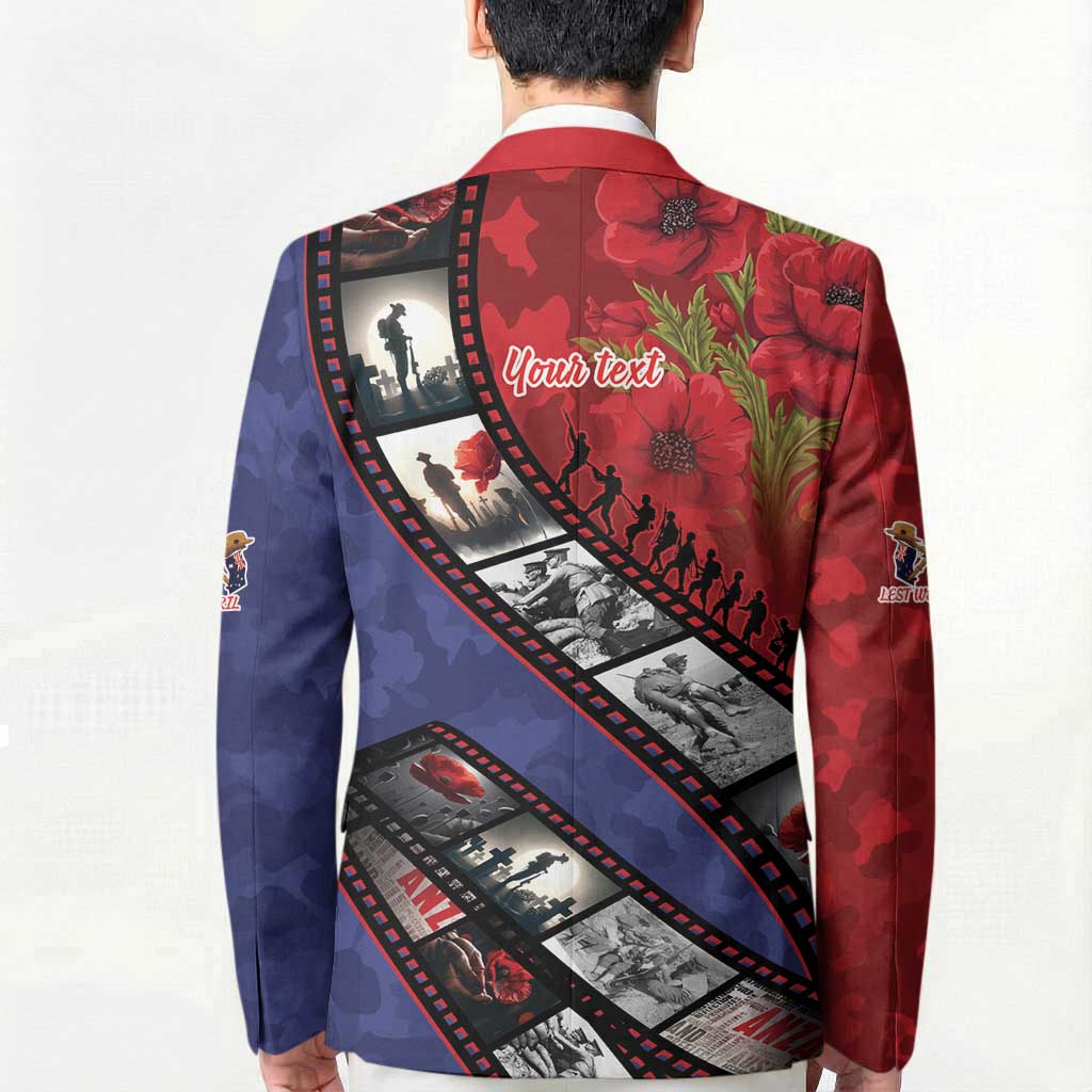 Personalised ANZAC Spirit 1915-2026 Filmstrip Tribute Blazer Lest We Forget 25 April