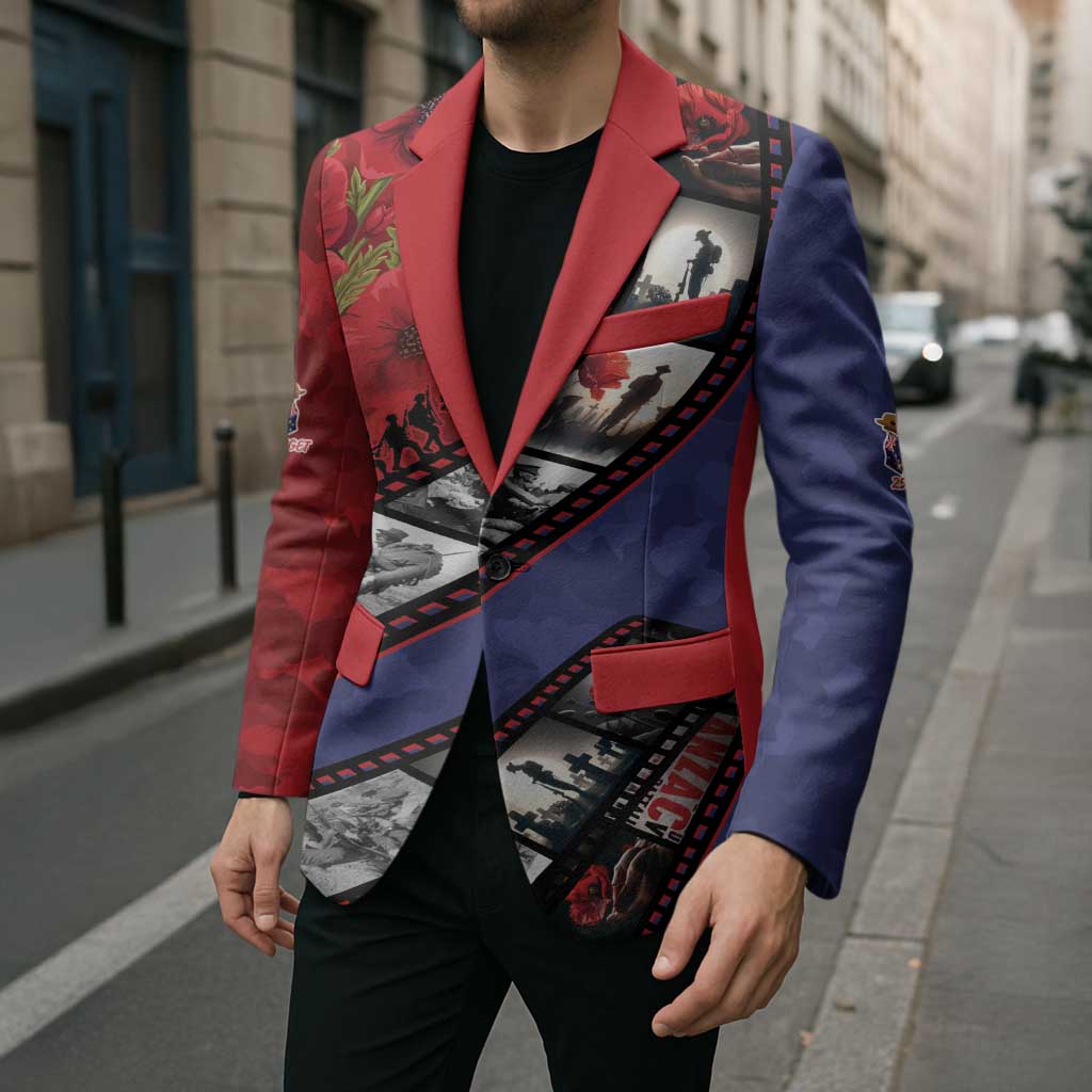 Personalised ANZAC Spirit 1915-2026 Filmstrip Tribute Blazer Lest We Forget 25 April