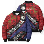 Personalised ANZAC Spirit 1915-2026 Filmstrip Tribute Bomber Puffer Jacket Lest We Forget 25 April