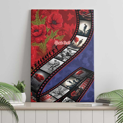 Personalised ANZAC Spirit 1915-2026 Filmstrip Tribute Canvas Wall Art Lest We Forget 25 April