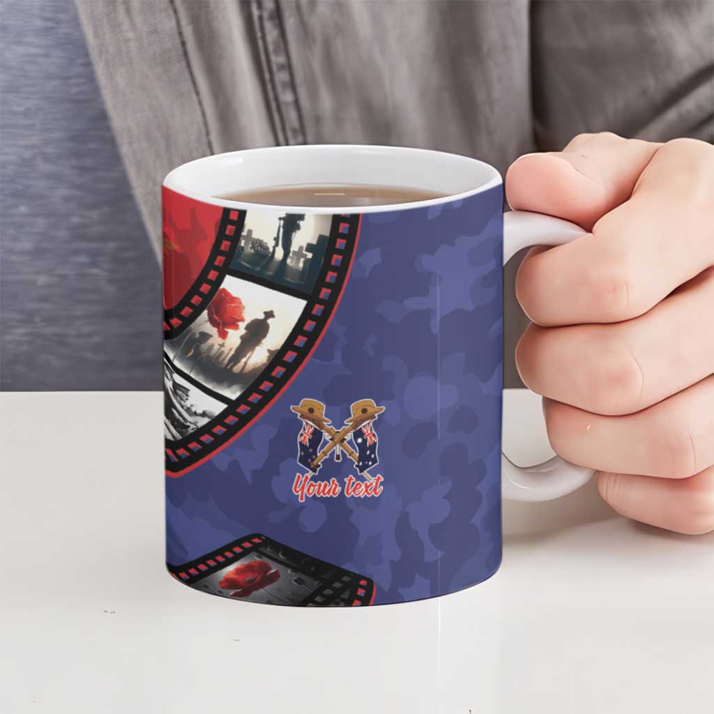 Personalised ANZAC Spirit 1915-2026 Filmstrip Tribute Ceramic Mug Lest We Forget 25 April