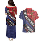 Personalised ANZAC Spirit 1915-2026 Filmstrip Tribute Couples Matching Puletasi and Hawaiian Shirt Lest We Forget 25 April