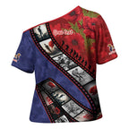 Personalised ANZAC Spirit 1915-2026 Filmstrip Tribute Cross Shoulder Shirt Lest We Forget 25 April