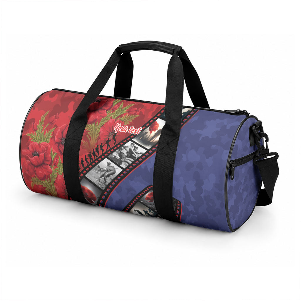 Personalised ANZAC Spirit 1915-2026 Filmstrip Tribute Duffle Bag Lest We Forget 25 April