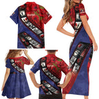 Personalised ANZAC Spirit 1915-2026 Filmstrip Tribute Family Matching Short Sleeve Bodycon Dress and Hawaiian Shirt Lest We Forget 25 April