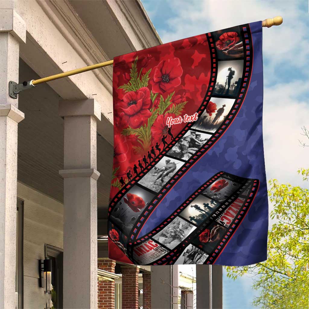 Personalised ANZAC Spirit 1915-2026 Filmstrip Tribute Garden Flag Lest We Forget 25 April