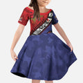 Personalised ANZAC Spirit 1915-2026 Filmstrip Tribute Kid Short Sleeve Dress Lest We Forget 25 April