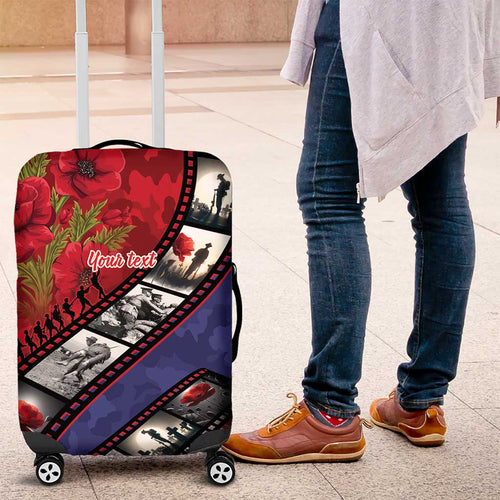 Personalised ANZAC Spirit 1915-2026 Filmstrip Tribute Luggage Cover Lest We Forget 25 April