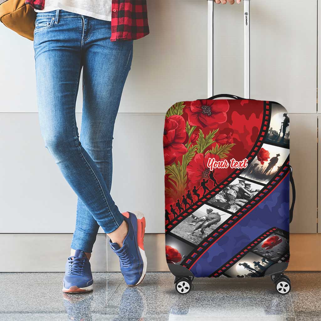 Personalised ANZAC Spirit 1915-2026 Filmstrip Tribute Luggage Cover Lest We Forget 25 April