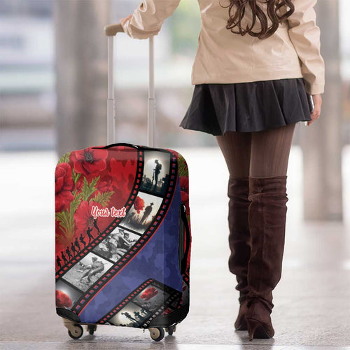 Personalised ANZAC Spirit 1915-2026 Filmstrip Tribute Luggage Cover Lest We Forget 25 April