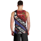 Personalised ANZAC Spirit 1915-2026 Filmstrip Tribute Men Tank Top Lest We Forget 25 April