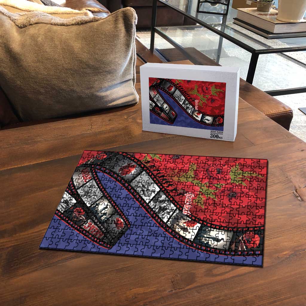 Personalised ANZAC Spirit 1915-2026 Filmstrip Tribute Puzzle Lest We Forget 25 April