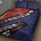 Personalised ANZAC Spirit 1915-2026 Filmstrip Tribute Quilt Bed Set Lest We Forget 25 April