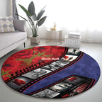 Personalised ANZAC Spirit 1915-2026 Filmstrip Tribute Round Carpet Lest We Forget 25 April