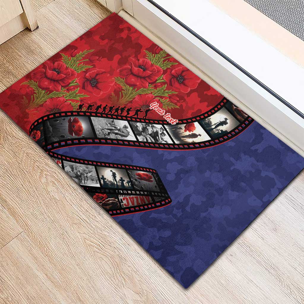 Personalised ANZAC Spirit 1915-2026 Filmstrip Tribute Rubber Doormat Lest We Forget 25 April