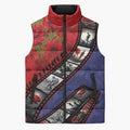 Personalised ANZAC Spirit 1915-2026 Filmstrip Tribute Sleeveless Puffer Jacket Lest We Forget 25 April