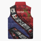 Personalised ANZAC Spirit 1915-2026 Filmstrip Tribute Sleeveless Puffer Jacket Lest We Forget 25 April