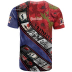 Personalised ANZAC Spirit 1915-2026 Filmstrip Tribute T Shirt Lest We Forget 25 April