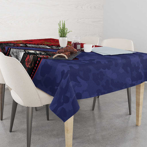 Personalised ANZAC Spirit 1915-2026 Filmstrip Tribute Tablecloth Lest We Forget 25 April