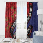 Personalised ANZAC Spirit 1915-2026 Filmstrip Tribute Window Curtain Lest We Forget 25 April
