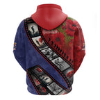 Personalised ANZAC Spirit 1915-2026 Filmstrip Tribute Zip Hoodie Lest We Forget 25 April