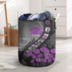 Personalised Remembering ANZAC Lest We Forget Laundry Basket Vintage Film Frame Memorial Purple Poppy
