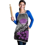 Personalised Remembering ANZAC Lest We Forget Apron Vintage Film Frame Memorial Purple Poppy