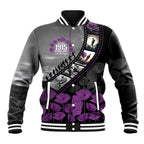 Personalised Remembering ANZAC Lest We Forget Baseball Jacket Vintage Film Frame Memorial Purple Poppy