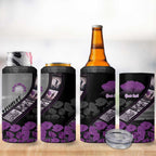 Personalised Remembering ANZAC Lest We Forget 4 in 1 Can Cooler Tumbler Vintage Film Frame Memorial Purple Poppy