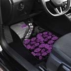 Personalised Remembering ANZAC Lest We Forget Car Mats Vintage Film Frame Memorial Purple Poppy
