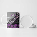 Personalised Remembering ANZAC Lest We Forget Ceramic Mug Vintage Film Frame Memorial Purple Poppy