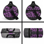 Personalised Remembering ANZAC Lest We Forget Duffle Bag Vintage Film Frame Memorial Purple Poppy
