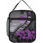 Personalised Remembering ANZAC Lest We Forget Lunch Bag Vintage Film Frame Memorial Purple Poppy