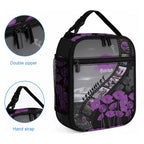 Personalised Remembering ANZAC Lest We Forget Lunch Bag Vintage Film Frame Memorial Purple Poppy