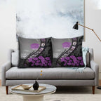 Personalised Remembering ANZAC Lest We Forget Pillow Cover Vintage Film Frame Memorial Purple Poppy