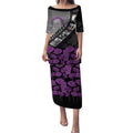 Personalised Remembering ANZAC Lest We Forget Puletasi Vintage Film Frame Memorial Purple Poppy