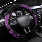 Remembering ANZAC Lest We Forget Steering Wheel Cover Vintage Film Frame Memorial Purple Poppy