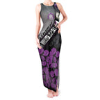 Personalised Remembering ANZAC Lest We Forget Tank Maxi Dress Vintage Film Frame Memorial Purple Poppy