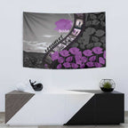 Personalised Remembering ANZAC Lest We Forget Tapestry Vintage Film Frame Memorial Purple Poppy