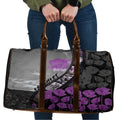 Personalised Remembering ANZAC Lest We Forget Travel Bag Vintage Film Frame Memorial Purple Poppy