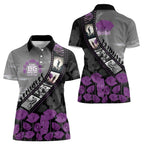 Personalised Remembering ANZAC Lest We Forget Women Polo Shirt Vintage Film Frame Memorial Purple Poppy
